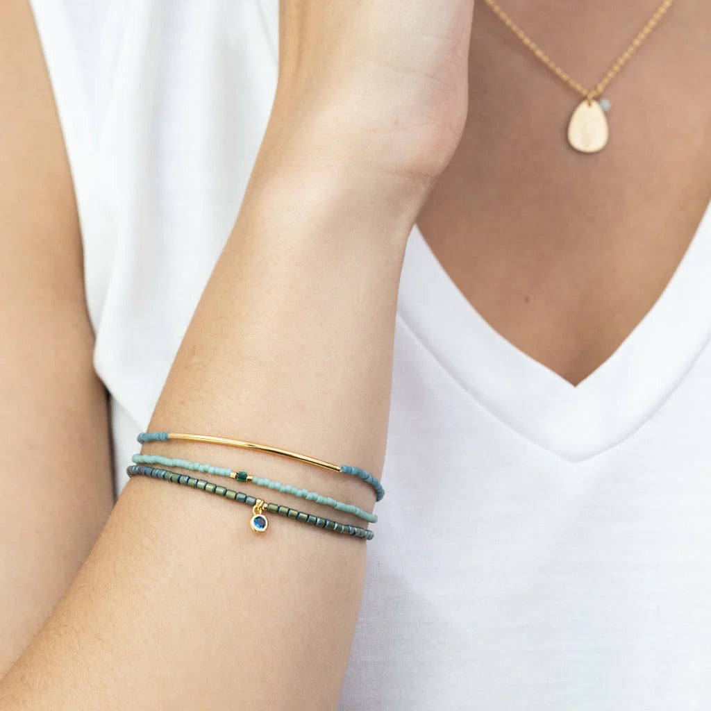 Tonal Chromacolour Miyuki Bracelet Trio - Straight & Arrow Boutique
