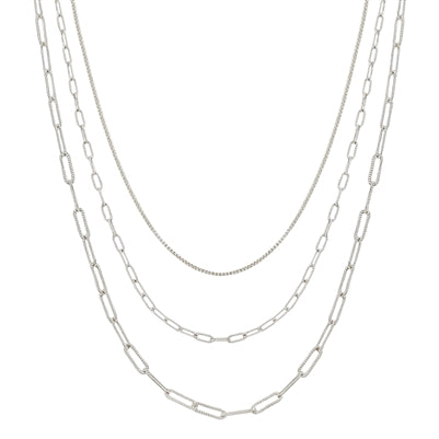 Triple Layered Necklace - Straight & Arrow Boutique