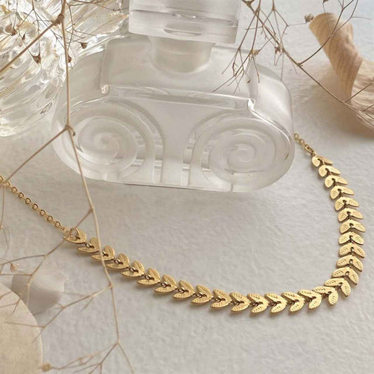 Laurel Leaf Chain Necklace