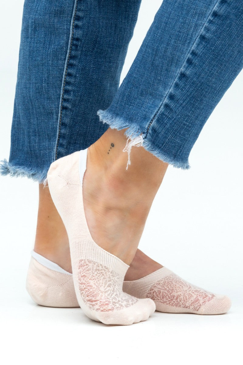 No Slip Knit Burnout Sneaker Socks - Straight & Arrow Boutique