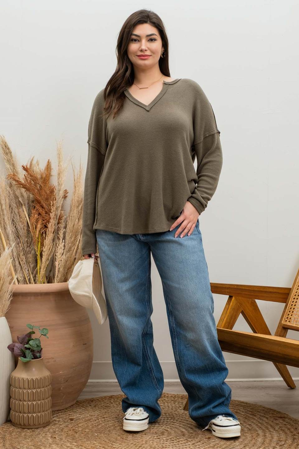 Reva Soft Knit Top {PLUS}