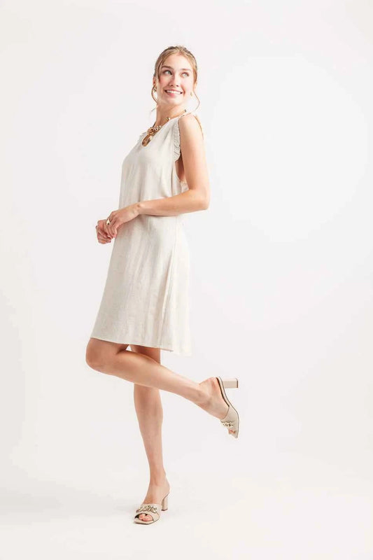 Beth Linen Mini Dress