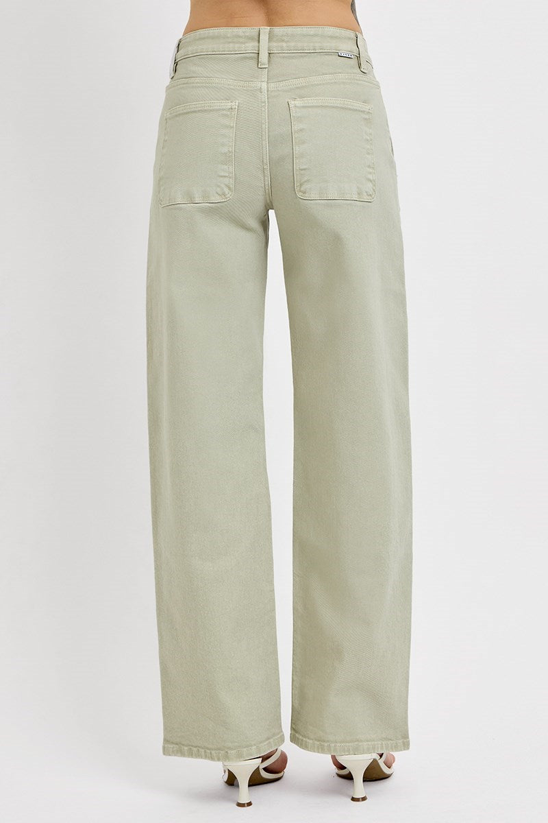 Sage High Rise Wide Jean