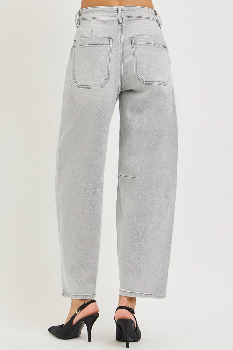 Frankie Cropped Barrel Jean