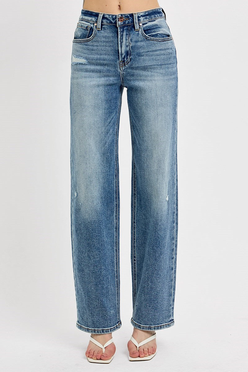 Darcey Wide Leg Jean - Straight & Arrow Boutique