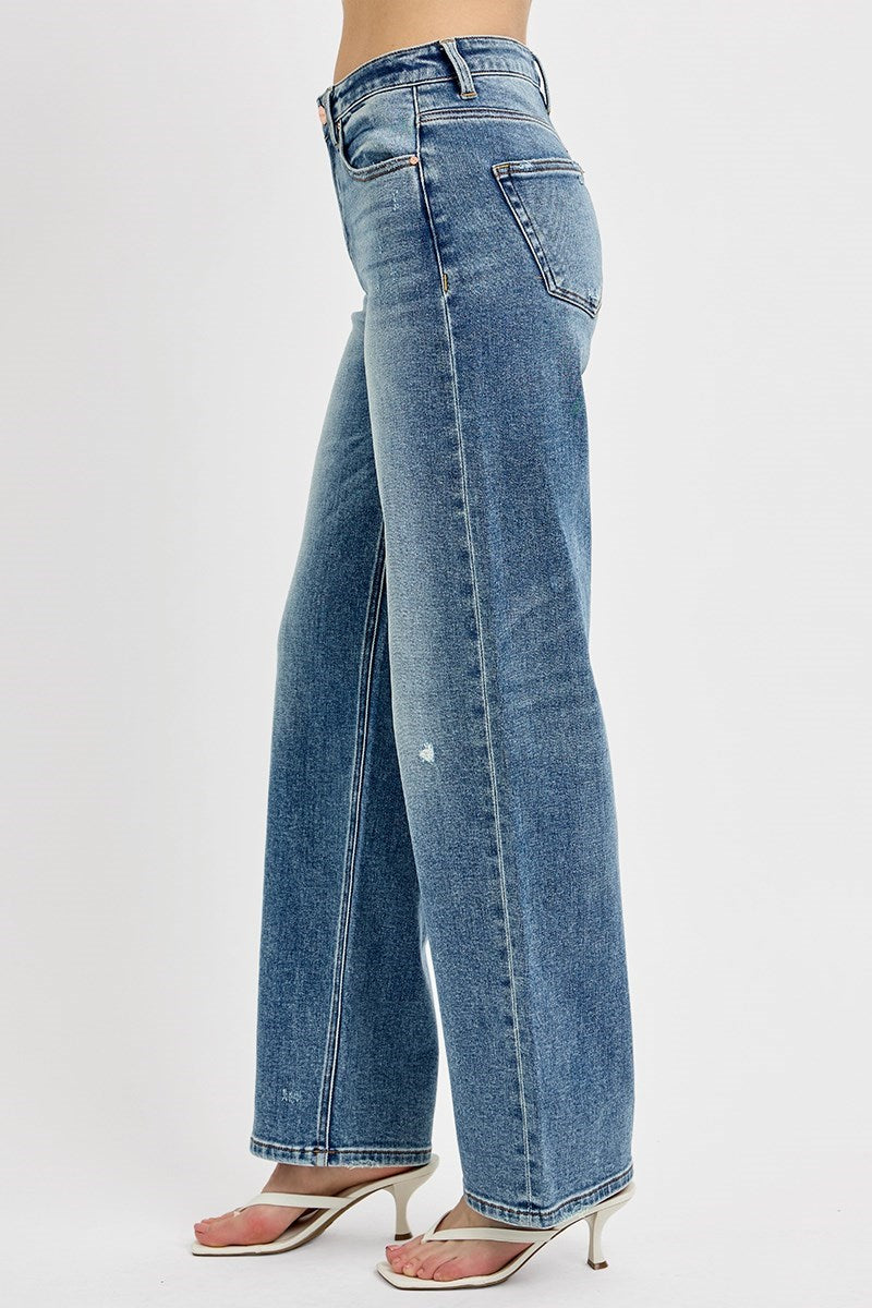 Darcey Wide Leg Jean - Straight & Arrow Boutique
