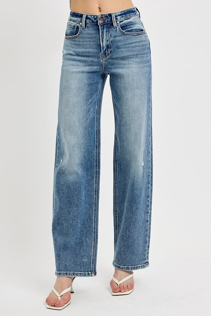 Darcey Wide Leg Jean - Straight & Arrow Boutique