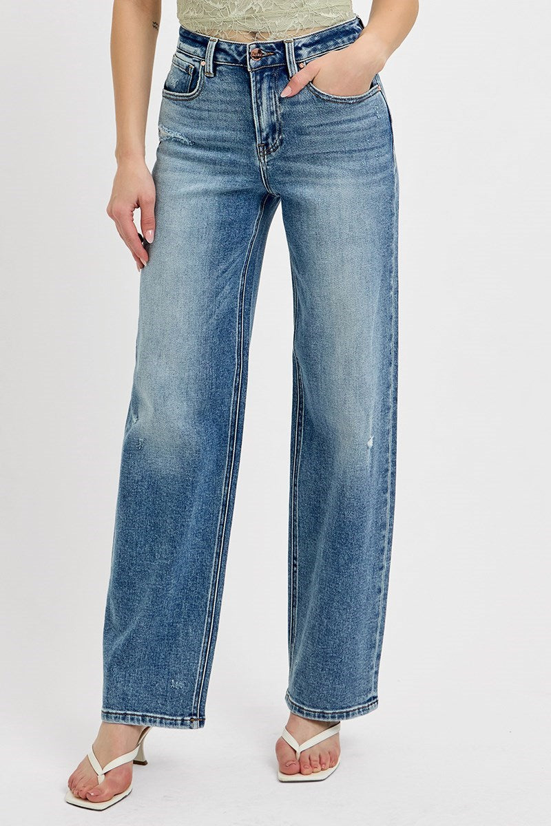 Darcey Wide Leg Jean - Straight & Arrow Boutique
