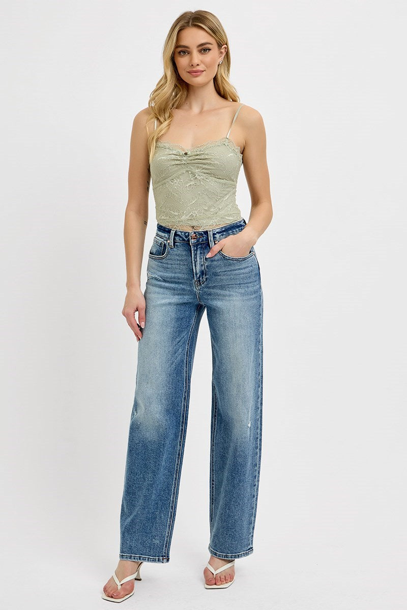 Darcey Wide Leg Jean - Straight & Arrow Boutique
