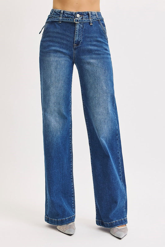 Marty Wide Leg Belted Jean