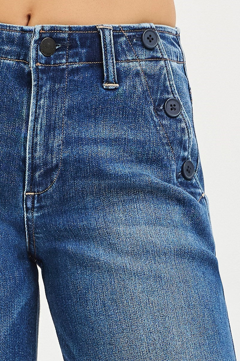 Sutton High Rise Wide Leg Jean