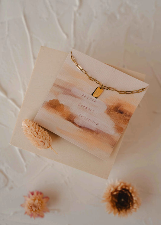 Pray Big Tag Necklace