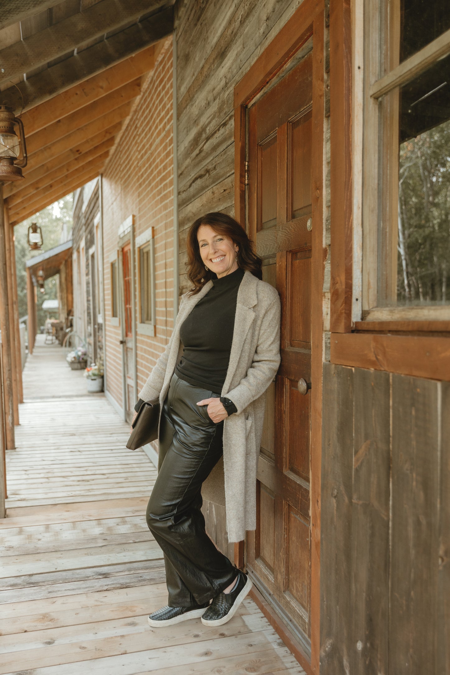 Sasha Faux Leather Wide Pants