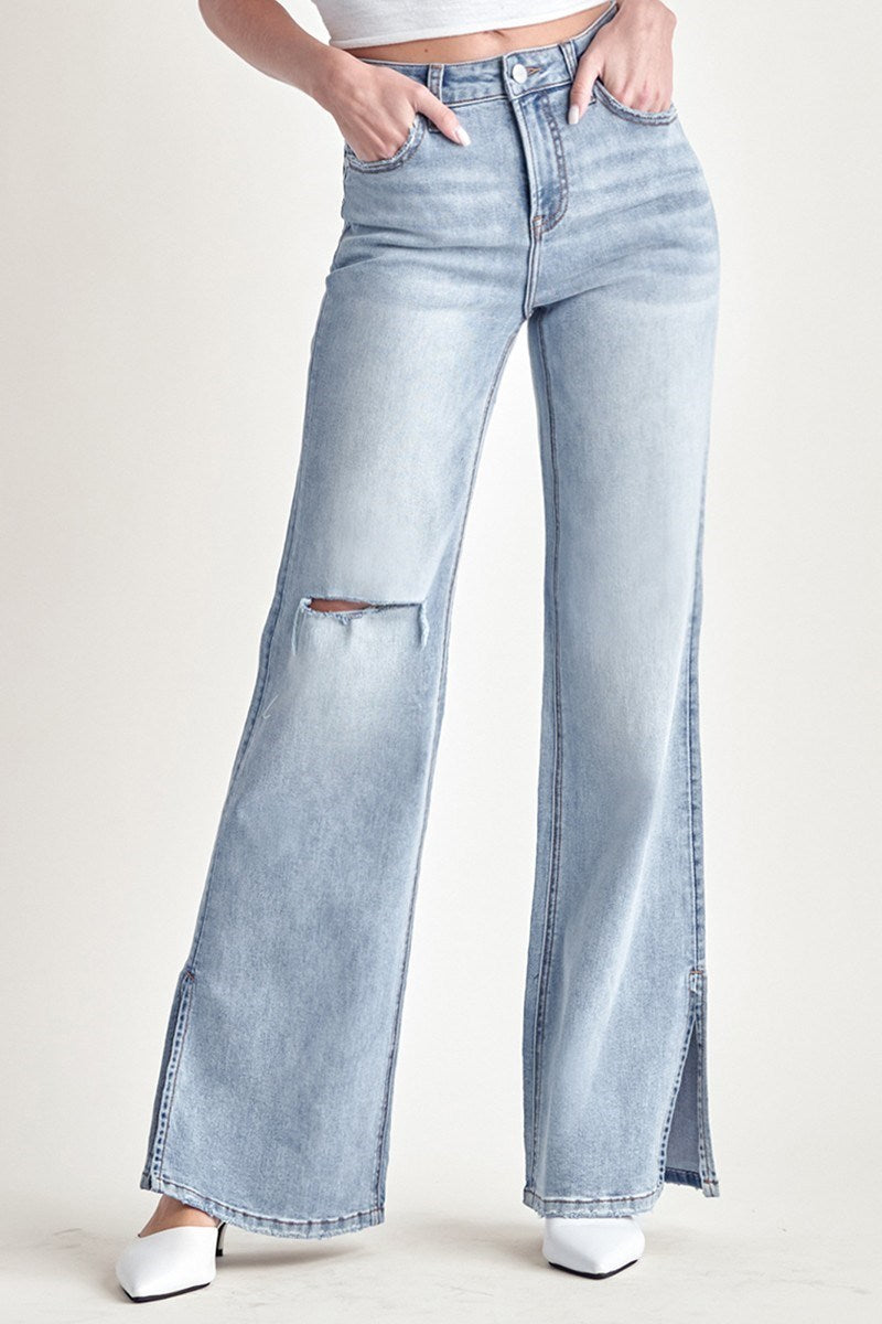 Jolie High Rise Wide Jean - Straight & Arrow Boutique