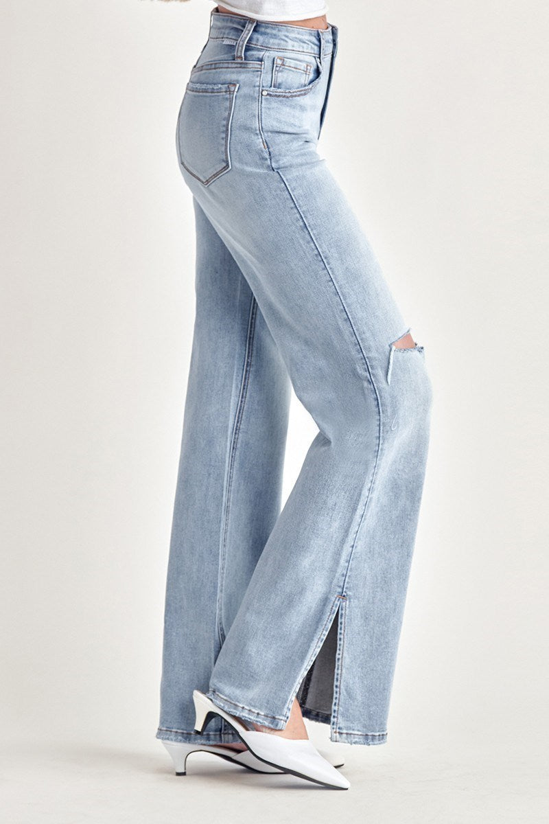 Jolie High Rise Wide Jean - Straight & Arrow Boutique
