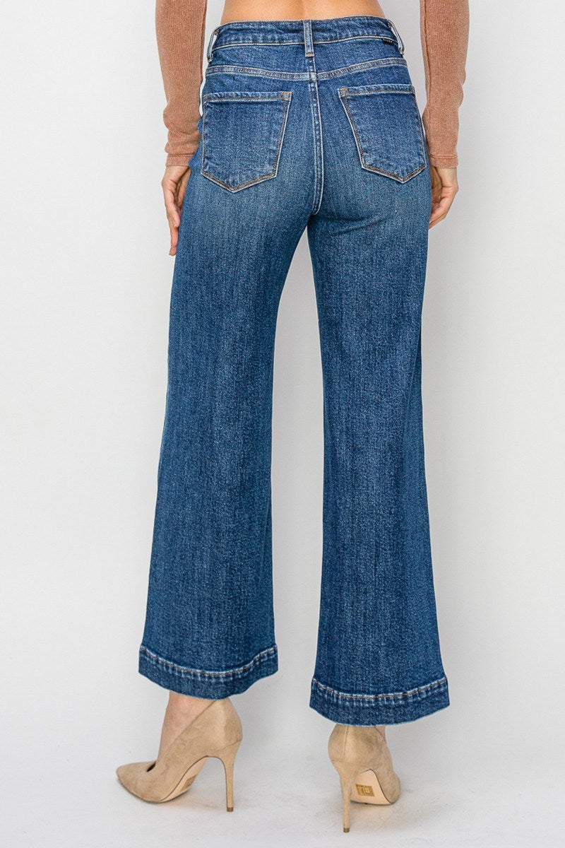 Drew Front Seam Wide Jeans - Straight & Arrow Boutique