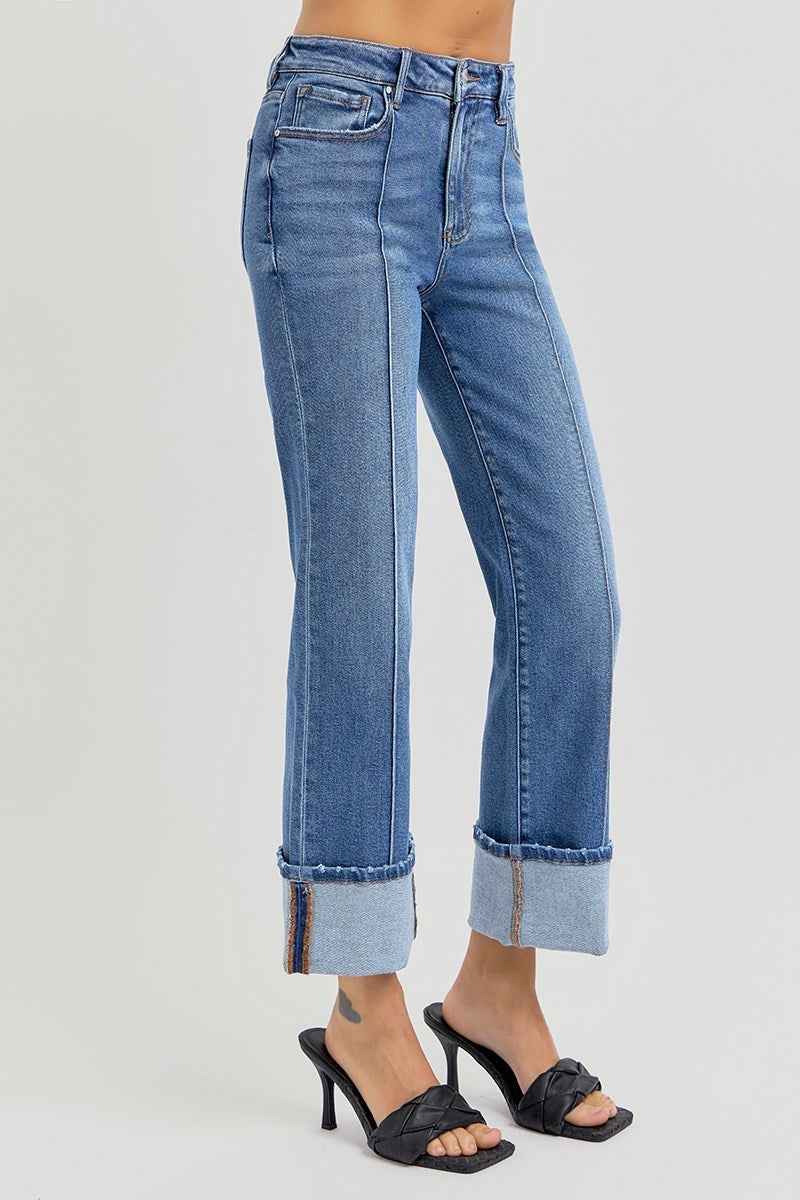 Thalia Wide Cuff Jeans