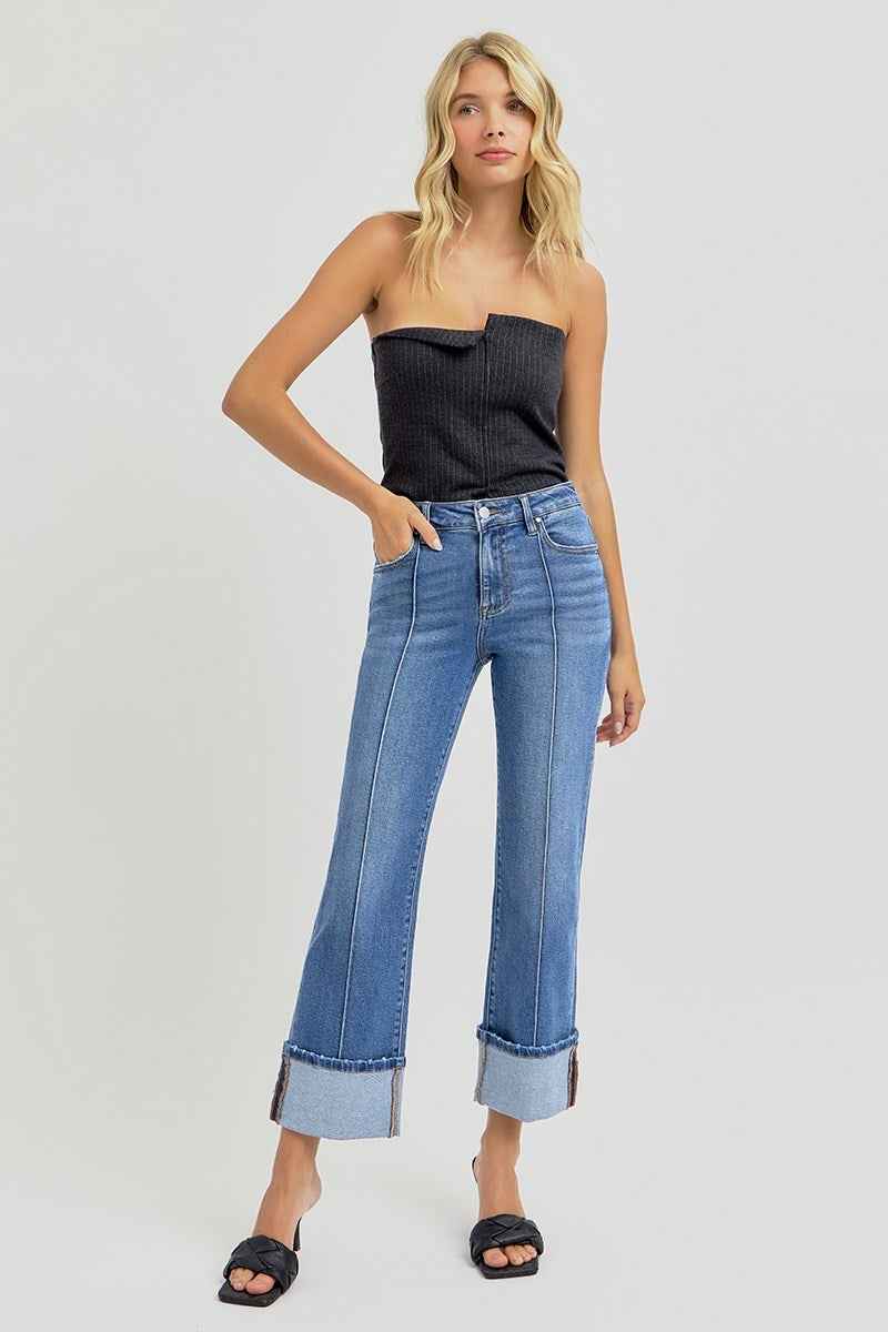 Thalia Wide Cuff Jeans