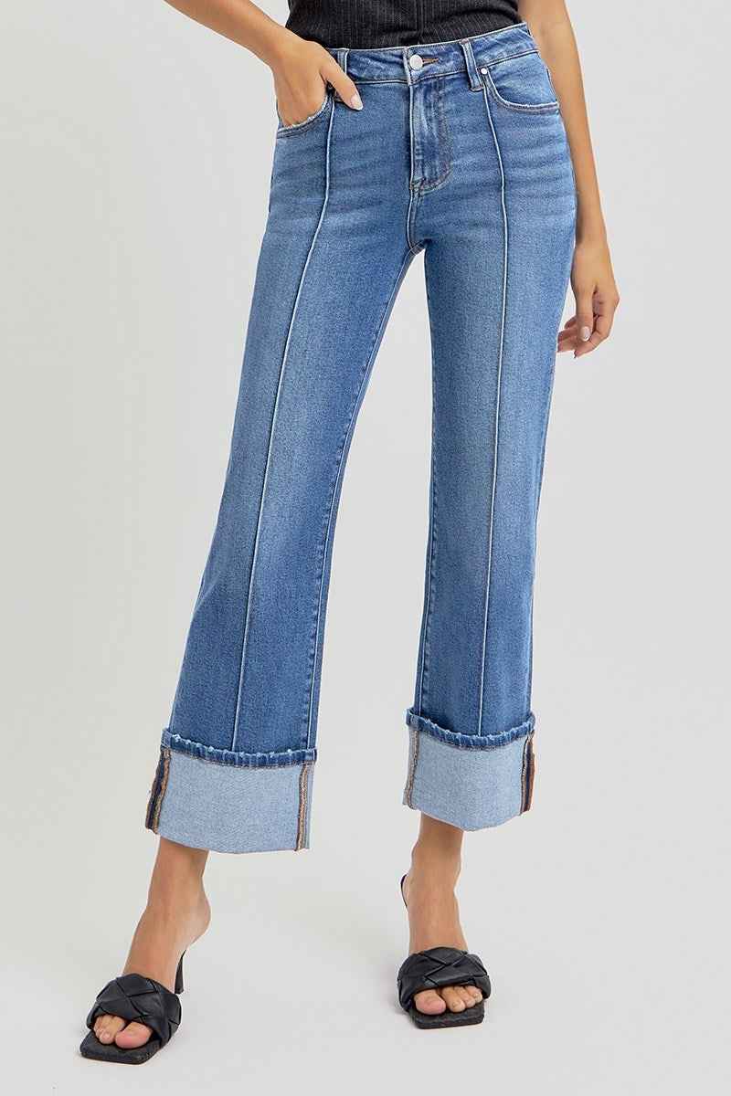 Thalia Wide Cuff Jeans