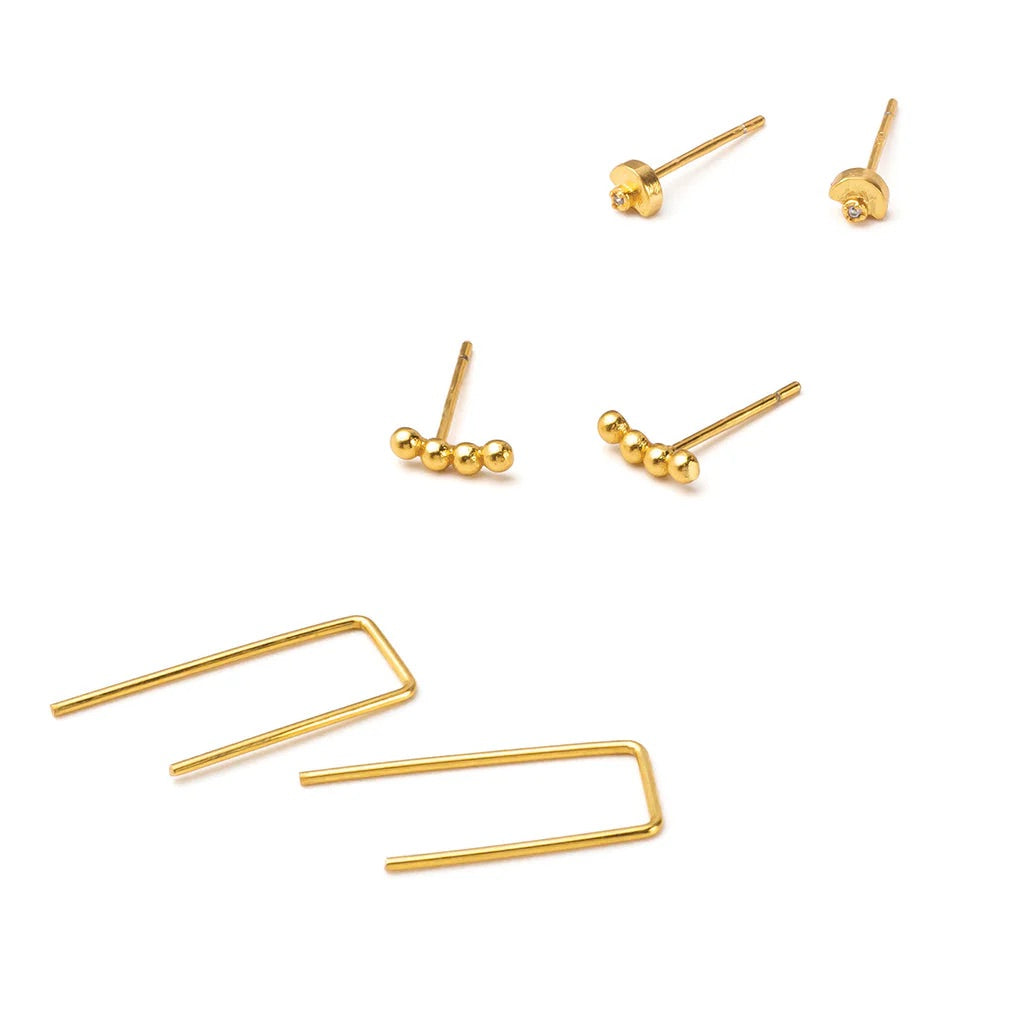 Refined Stud Trio