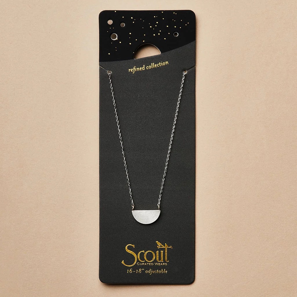 Scout Refined Necklace Collection - Half Moon - Straight & Arrow Boutique