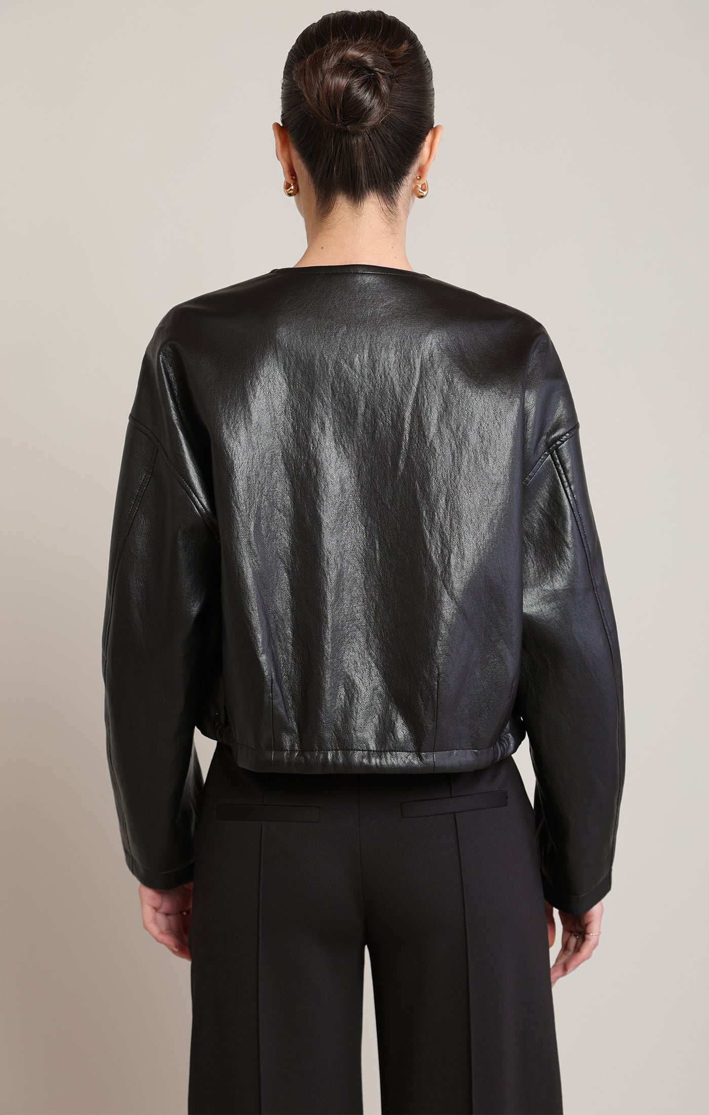 Remi Faux Leather Bomber