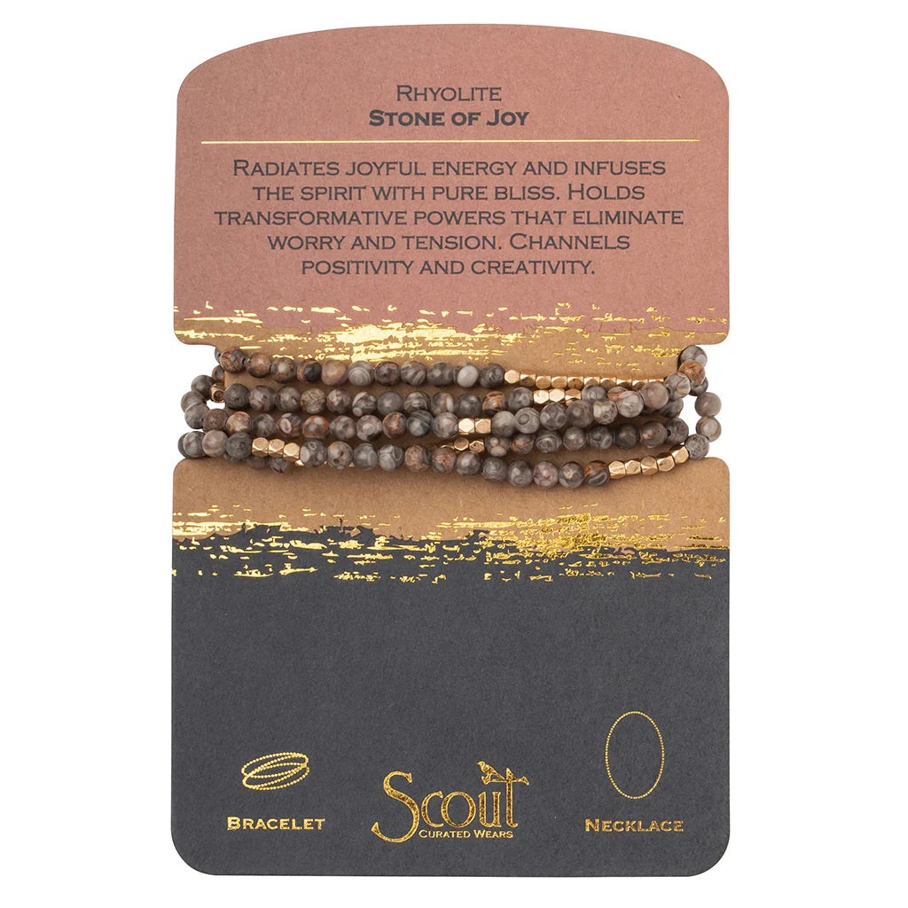 Scout Stone Wrap Bracelet/Necklace - Straight & Arrow Boutique