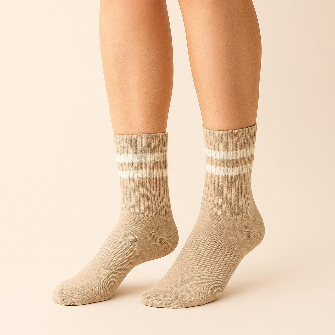 Bettega Classic Crew Socks with Stripe Detail (3 pack)