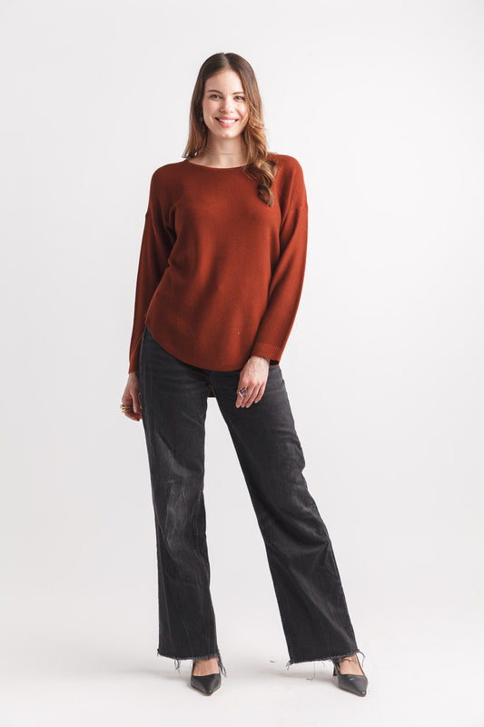 The Ginger Hem Sweater - Straight & Arrow Boutique