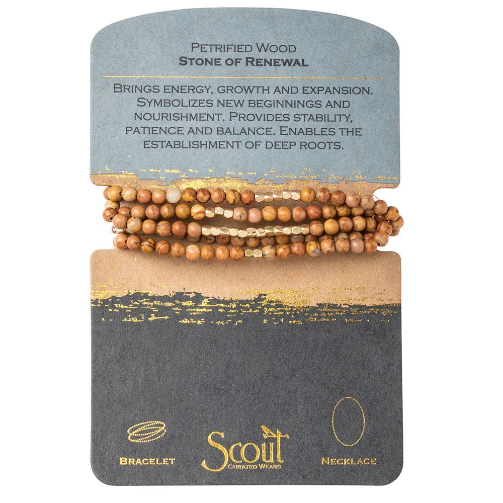 Scout Stone Wrap Bracelet/Necklace - Straight & Arrow Boutique