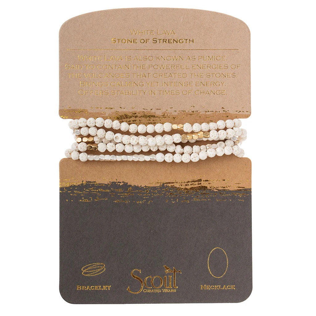 Scout Stone Wrap Bracelet/Necklace - Straight & Arrow Boutique
