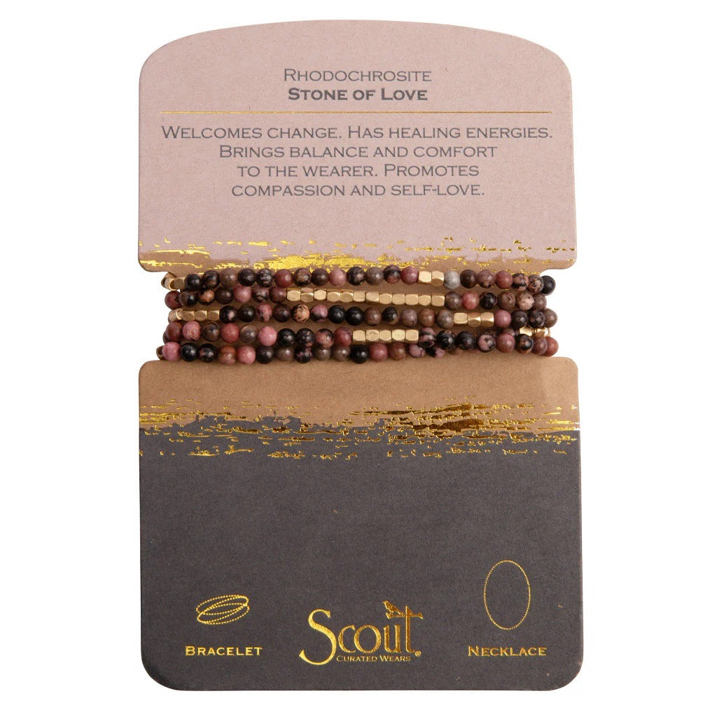 Scout Stone Wrap Bracelet/Necklace - Straight & Arrow Boutique