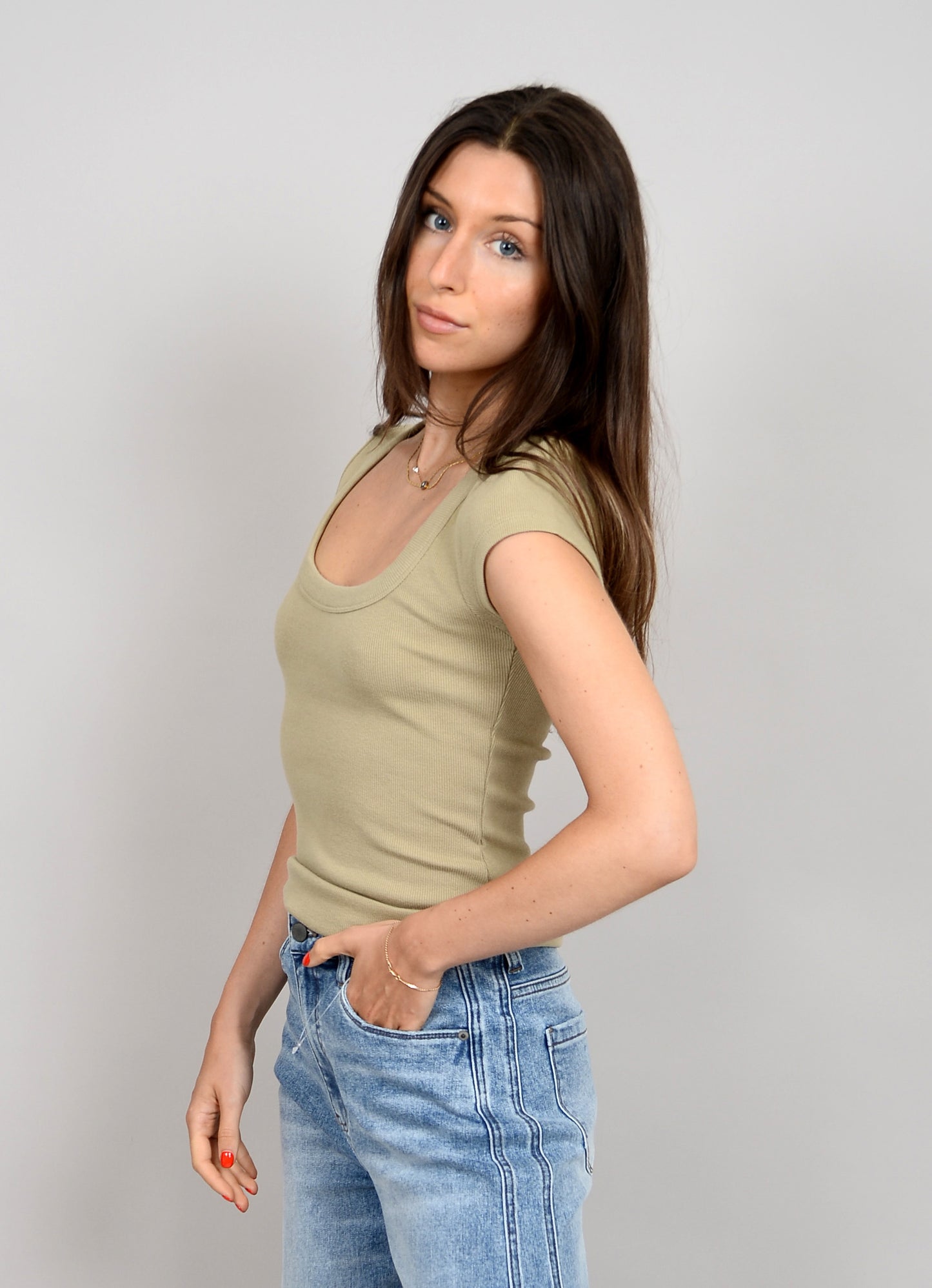 Scootie Scoop Neck Tee
