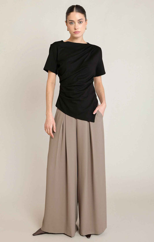 Sienna Draped Asymmetric Tee