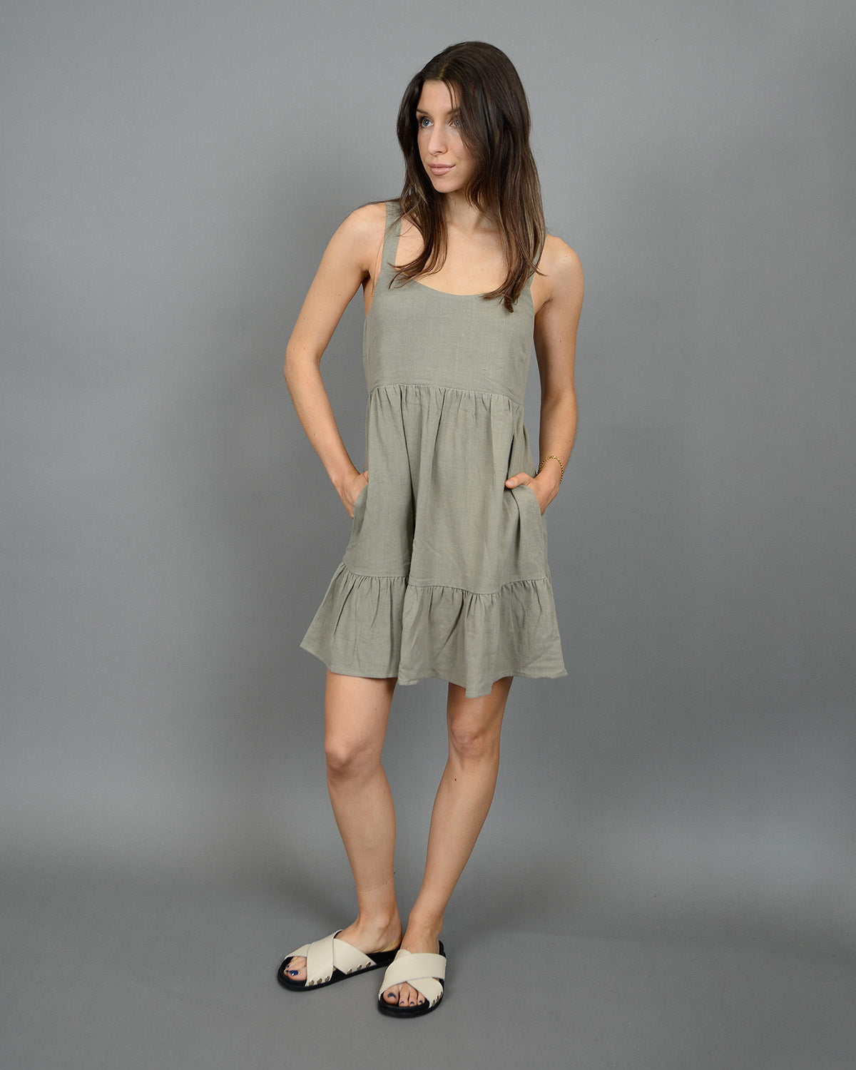 Solara Linen Blend Sundress