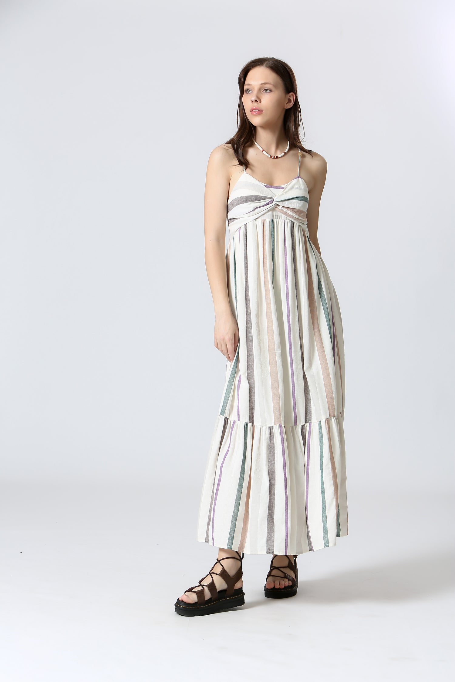 Beach Stripes Summer Sundress - Straight & Arrow Boutique