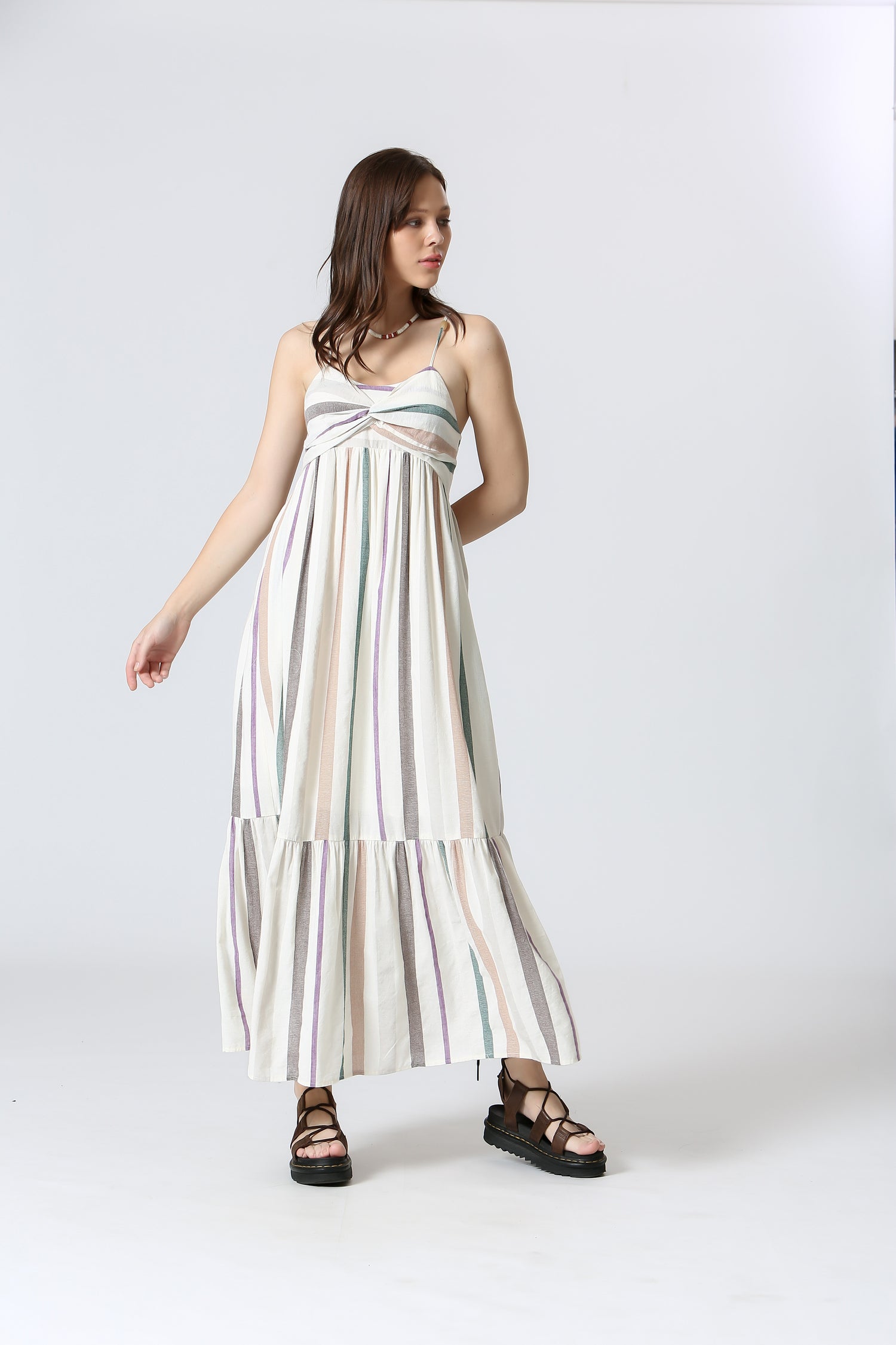 Beach Stripes Summer Sundress - Straight & Arrow Boutique