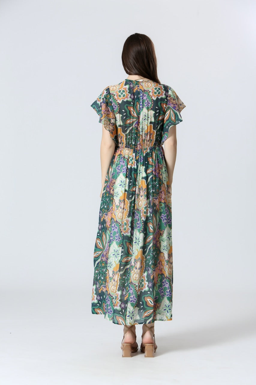 Vintage Elegance Maxi Dress - Straight & Arrow Boutique