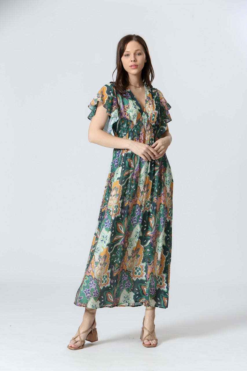Vintage Elegance Maxi Dress - Straight & Arrow Boutique