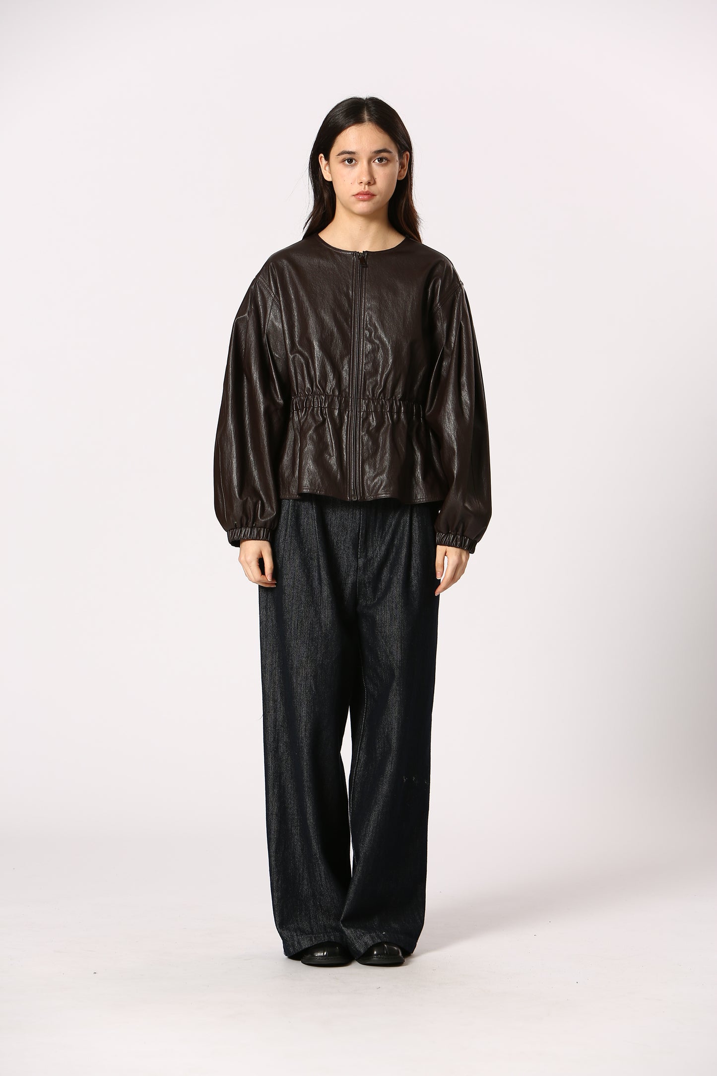 Adina Faux Leather Jacket - Straight & Arrow Boutique