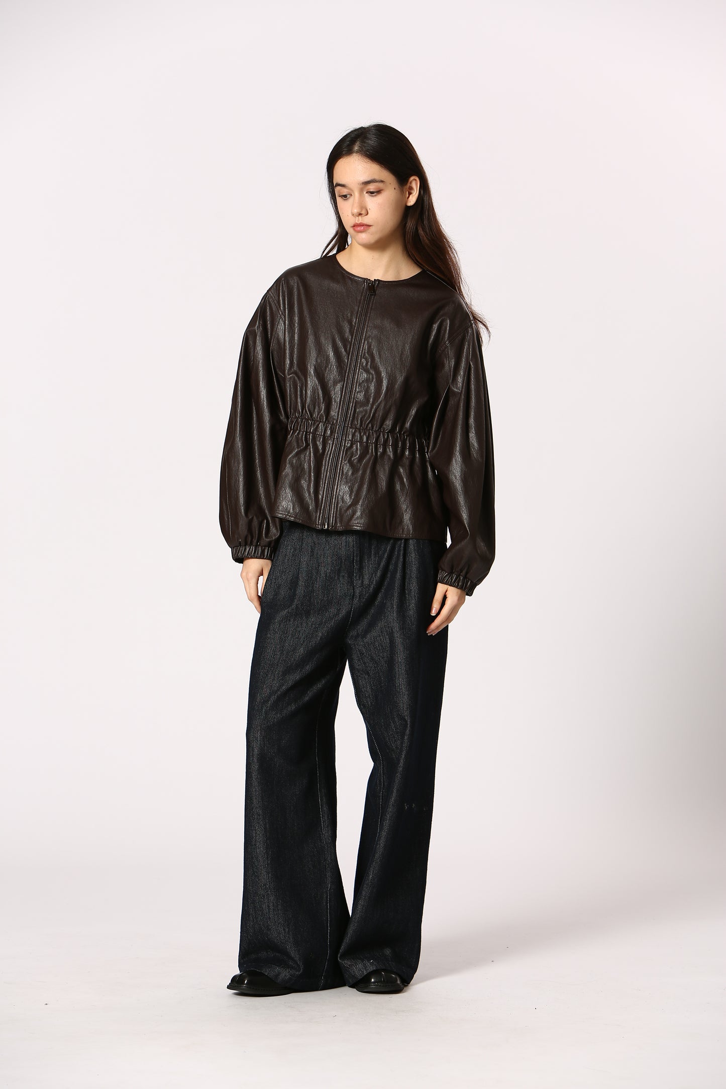 Adina Faux Leather Jacket - Straight & Arrow Boutique