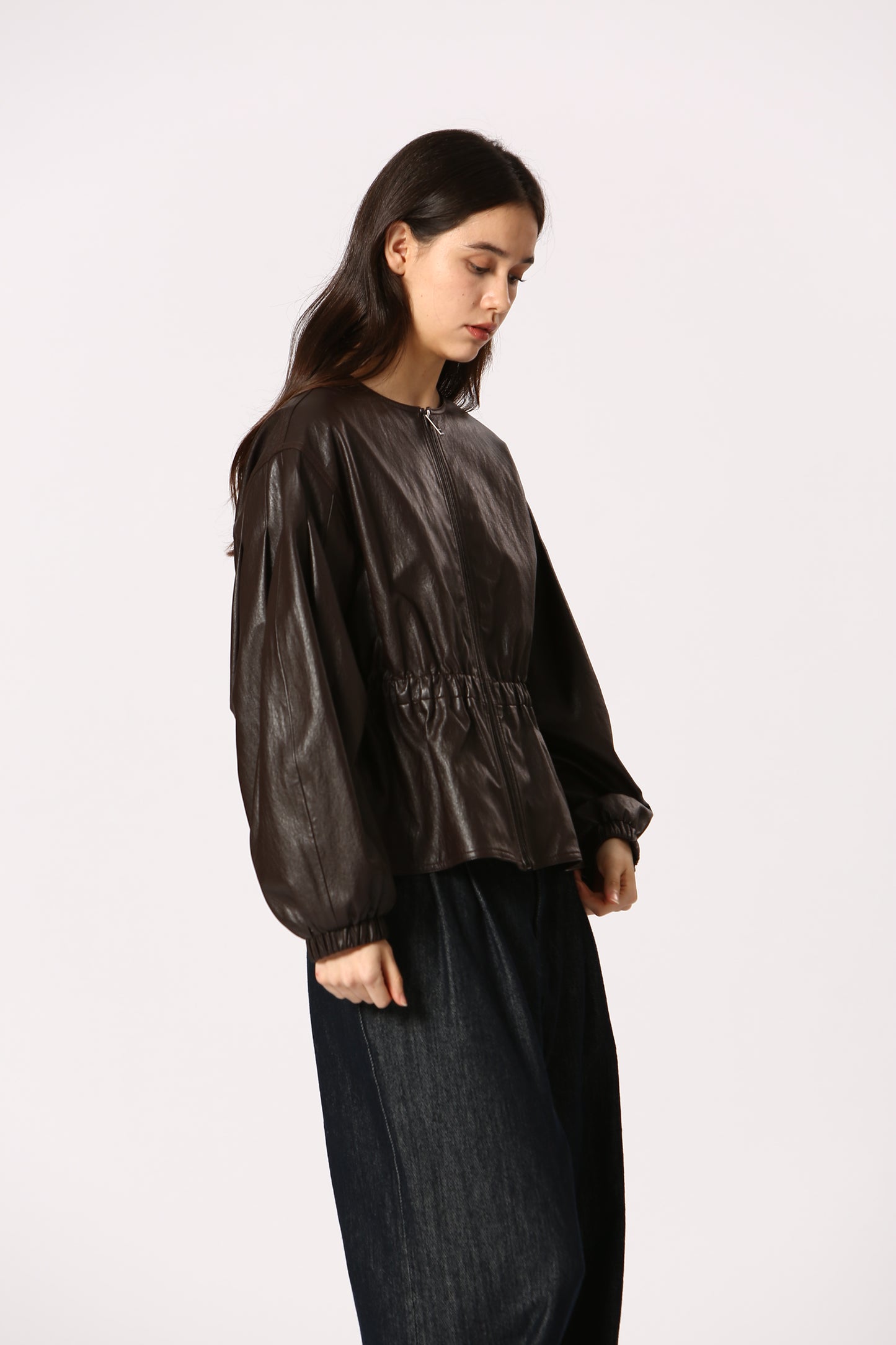 Adina Faux Leather Jacket - Straight & Arrow Boutique
