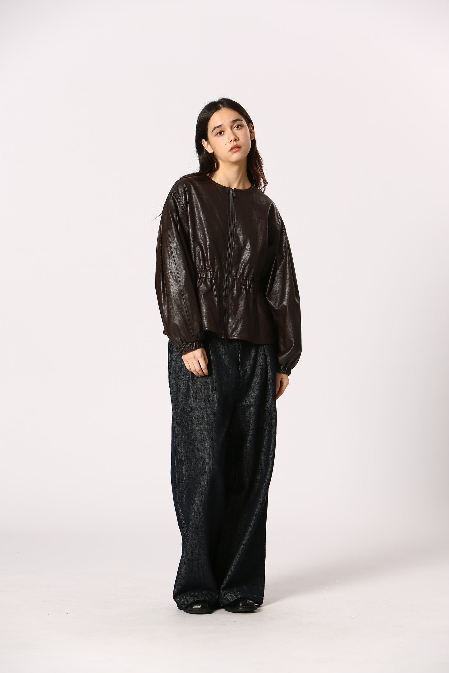 Adina Faux Leather Jacket - Straight & Arrow Boutique