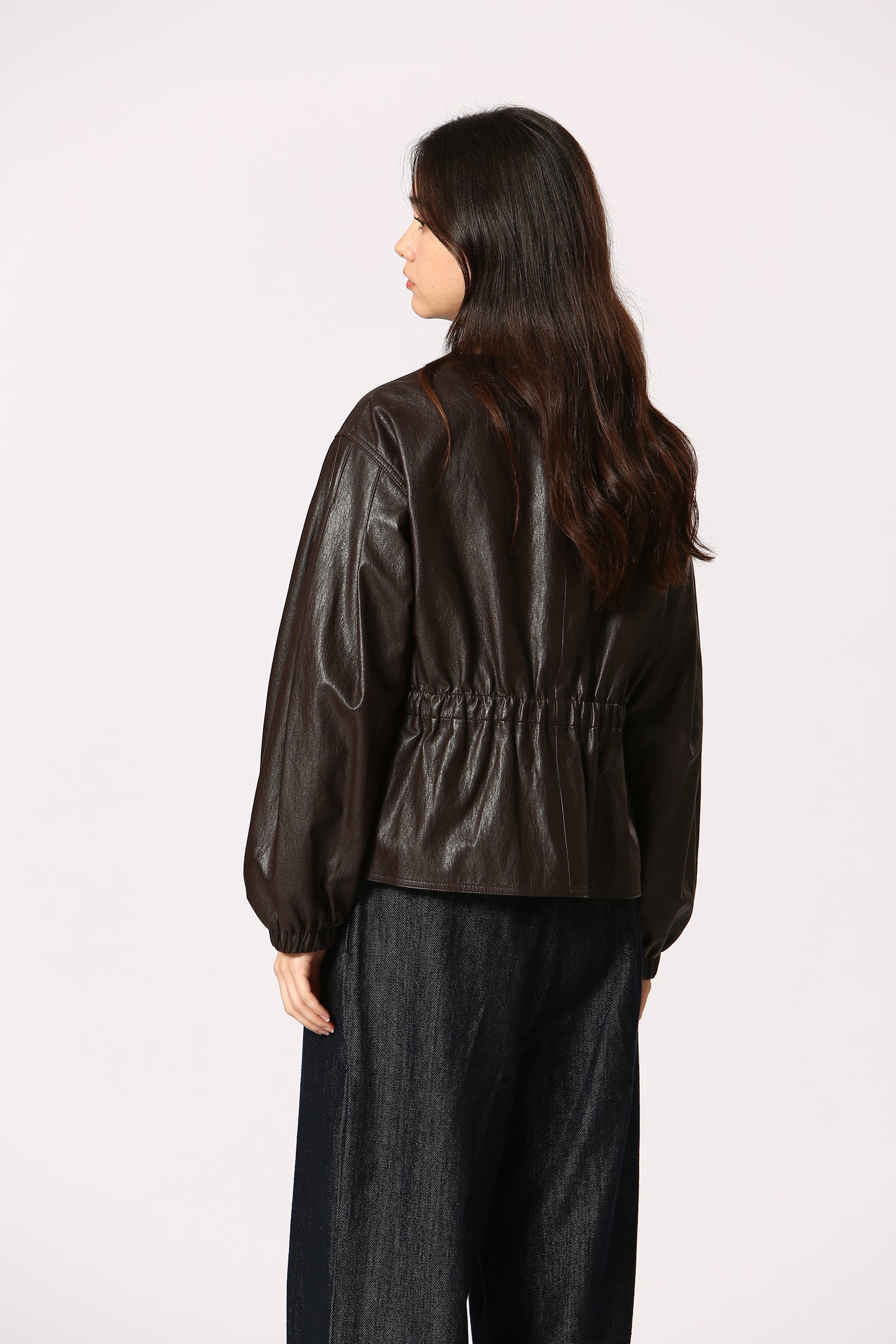 Adina Faux Leather Jacket - Straight & Arrow Boutique
