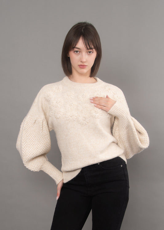 Tallula Embroidered Knit Sweater