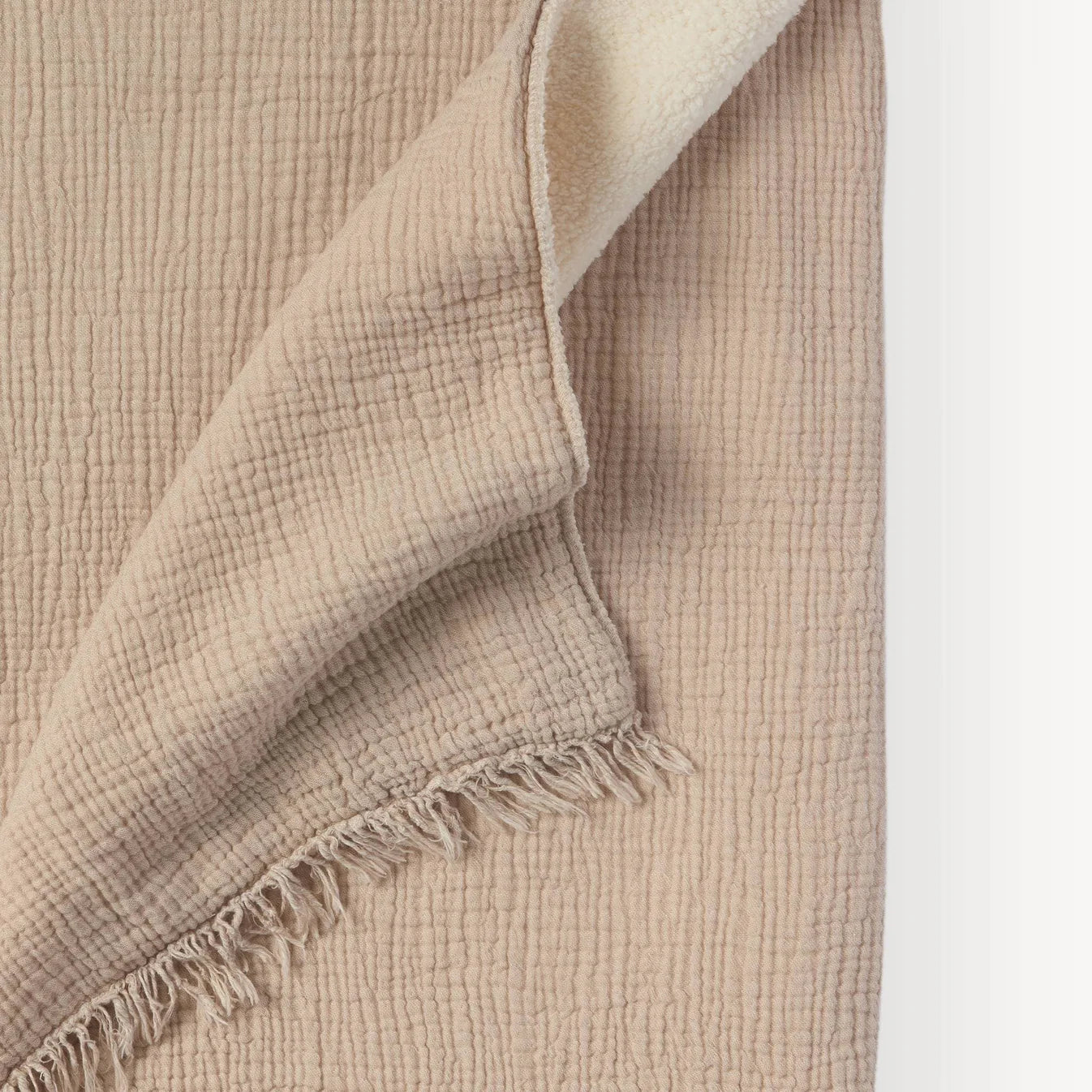 Crinkle Fleece-Lined Throw | HOME Collection