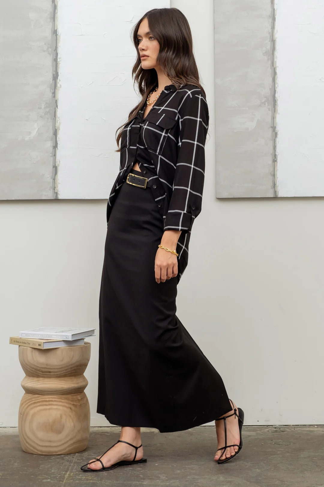 Holly Woven Button Up - Straight & Arrow Boutique