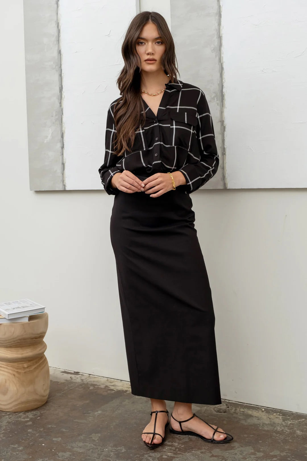 Holly Woven Button Up - Straight & Arrow Boutique