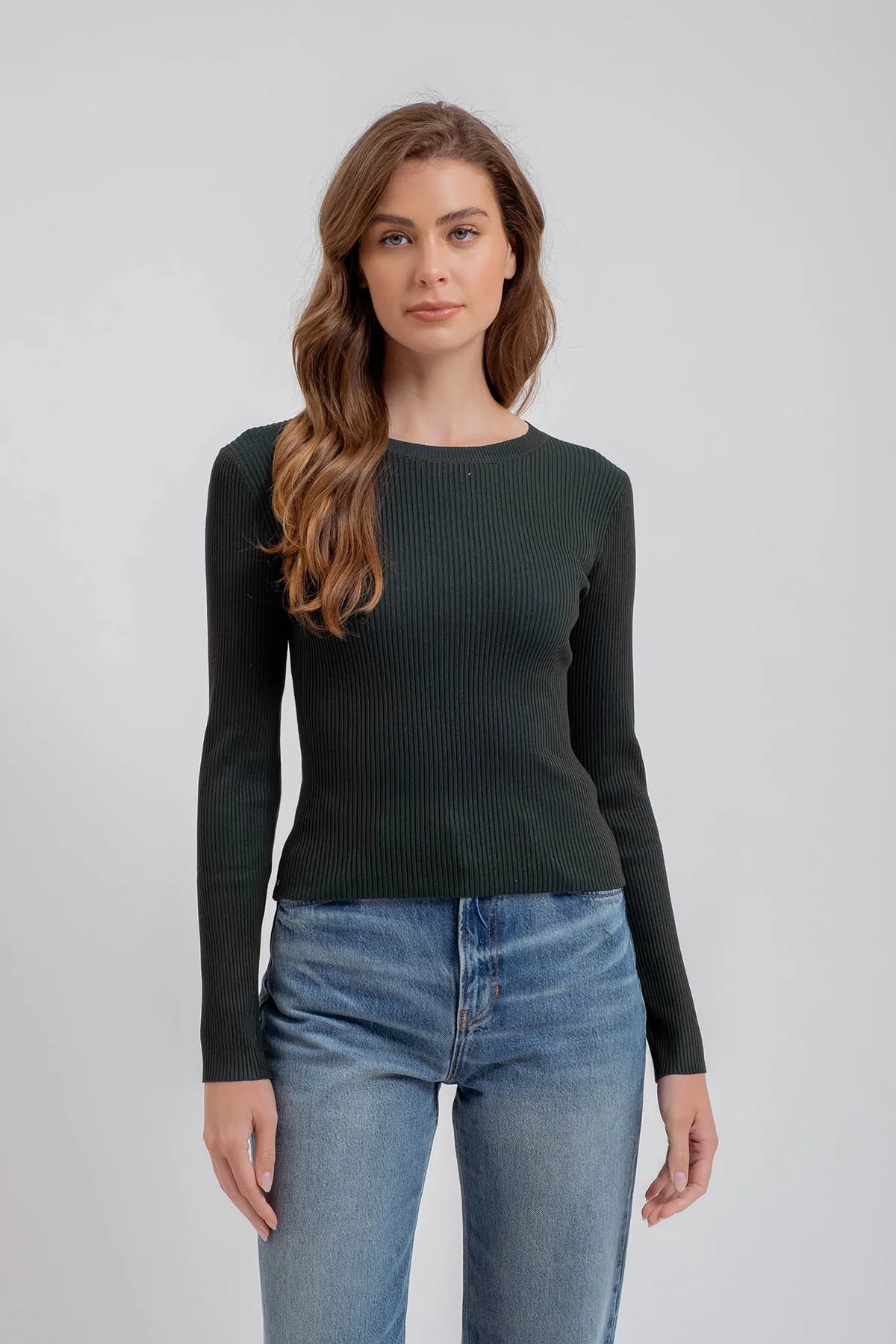Inaya Ribbed Knit Top