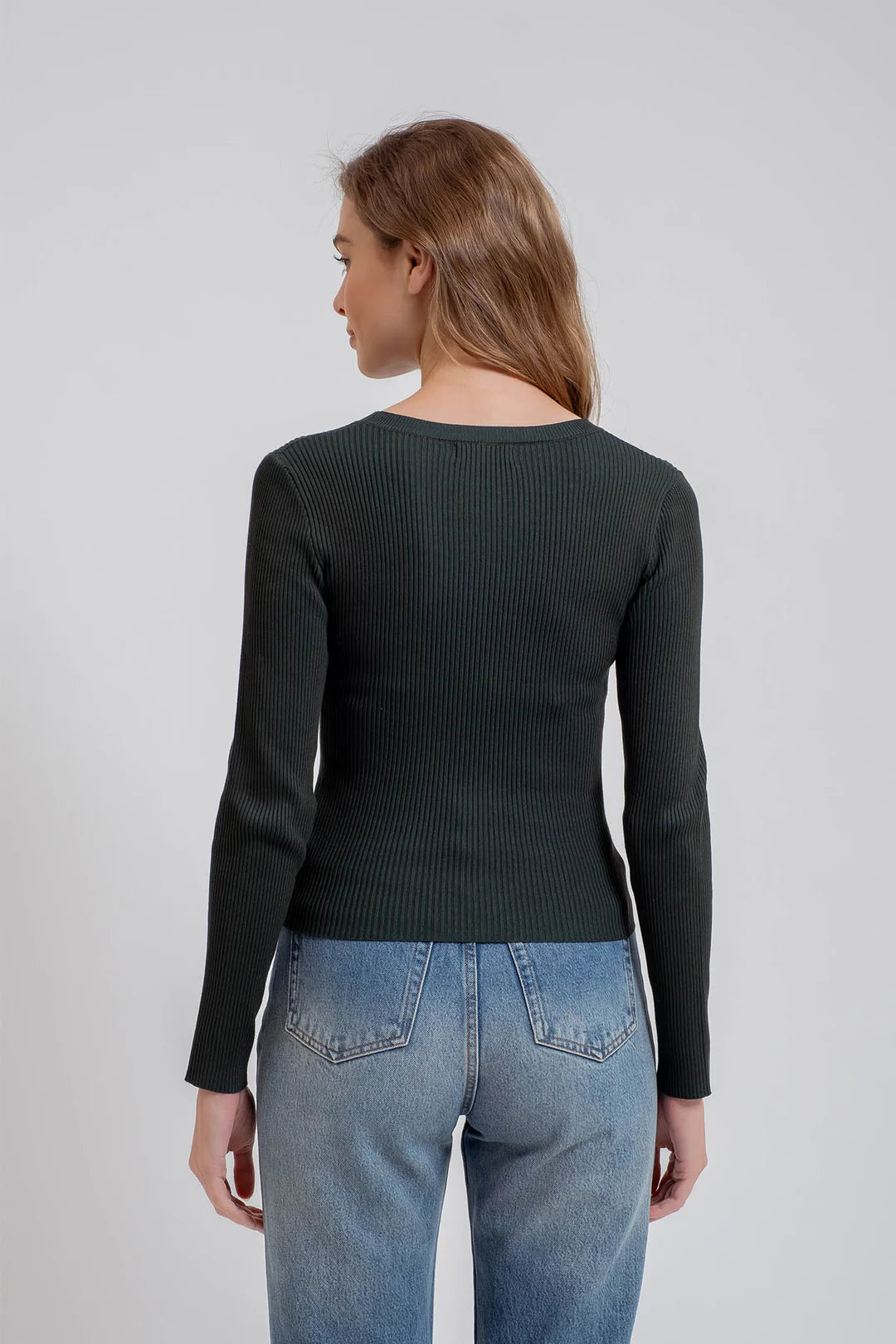 Inaya Ribbed Knit Top